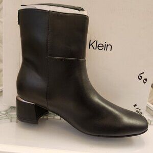 Calvin Klein Parry Booties. NIB. Black NIB. Size 6.
